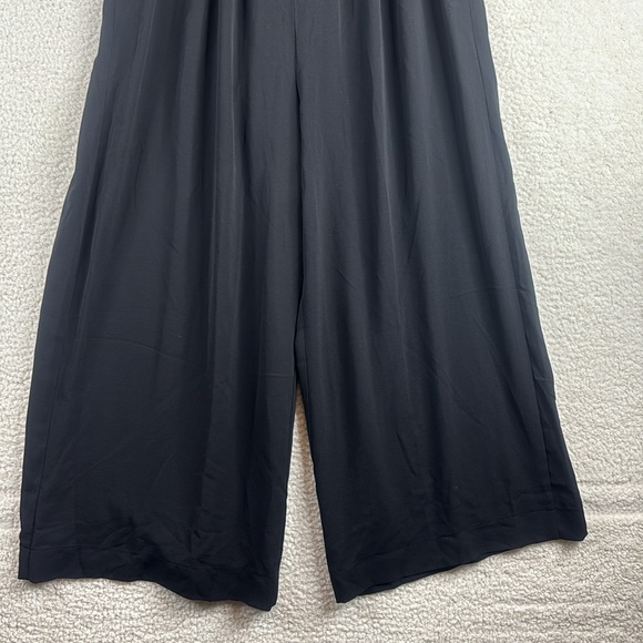 NWT Kiyonna Womens Burgundy Red Coraline Crepe High Waist Wide Leg Pants - Picture 5 of 11